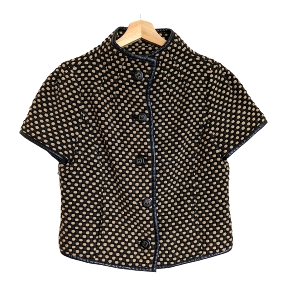 Magaschoni Jackets & Blazers - Magaschoni wool brown jacket short sleeve blazer